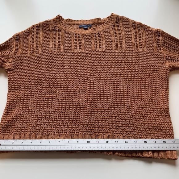 American Eagle Knit Sweater Light Brown Size M - Picture 13 of 14
